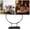10 Inch, variant on Black Metal Semi-Circular Display Stand, Stable Tabletop Easel for Decorative Plates, Stained Glass Art, Photos & Collectibles, No Assembly Required