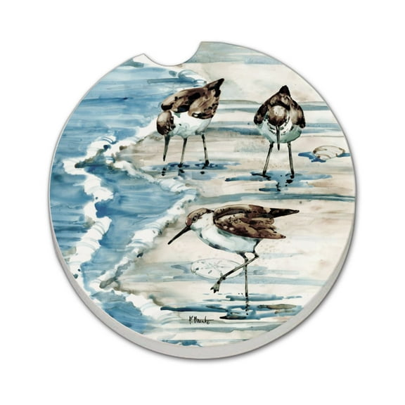 Thirstystone "Rockhampton Sandpipers" Single Absorbent Stone Car Coaster