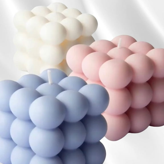 J' Maure Candle Co. 100% Soy Bubble Decor Candles. (Pink - Watermelon),Home Fragrance Gift Best Gift for Men and Women Luxury Home Candles Long Lasting Fragrance. 15 hours of Burn Time. Highly Scented