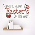 thumbnail image 1 of Home Wall Decals HIPPITY, HOPPITY, Easters ON ITS WAY Bedroom Stickers DIY Removable Originality Stickers - Size: 10 In x 10 In, 1 of 3