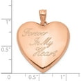 thumbnail image 4 of Sterling Silver Rose-Tone Forever In My Heart Ash Holder Locket (30.75 X 23.8) Made Hong Kong qls1002, 4 of 5
