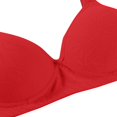 thumbnail image 4 of WCJM Up To 50% Off Bra No Show Panties Lace Bra Red,42, 4 of 4
