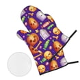 thumbnail image 3 of XMXT Waterproof Oven Mitts and Pot Holders Sets, Halloween Candy Skeleton Cartoon Print Sets Kitchen Cooking Heat Resistant, 4 Pcs, 3 of 8
