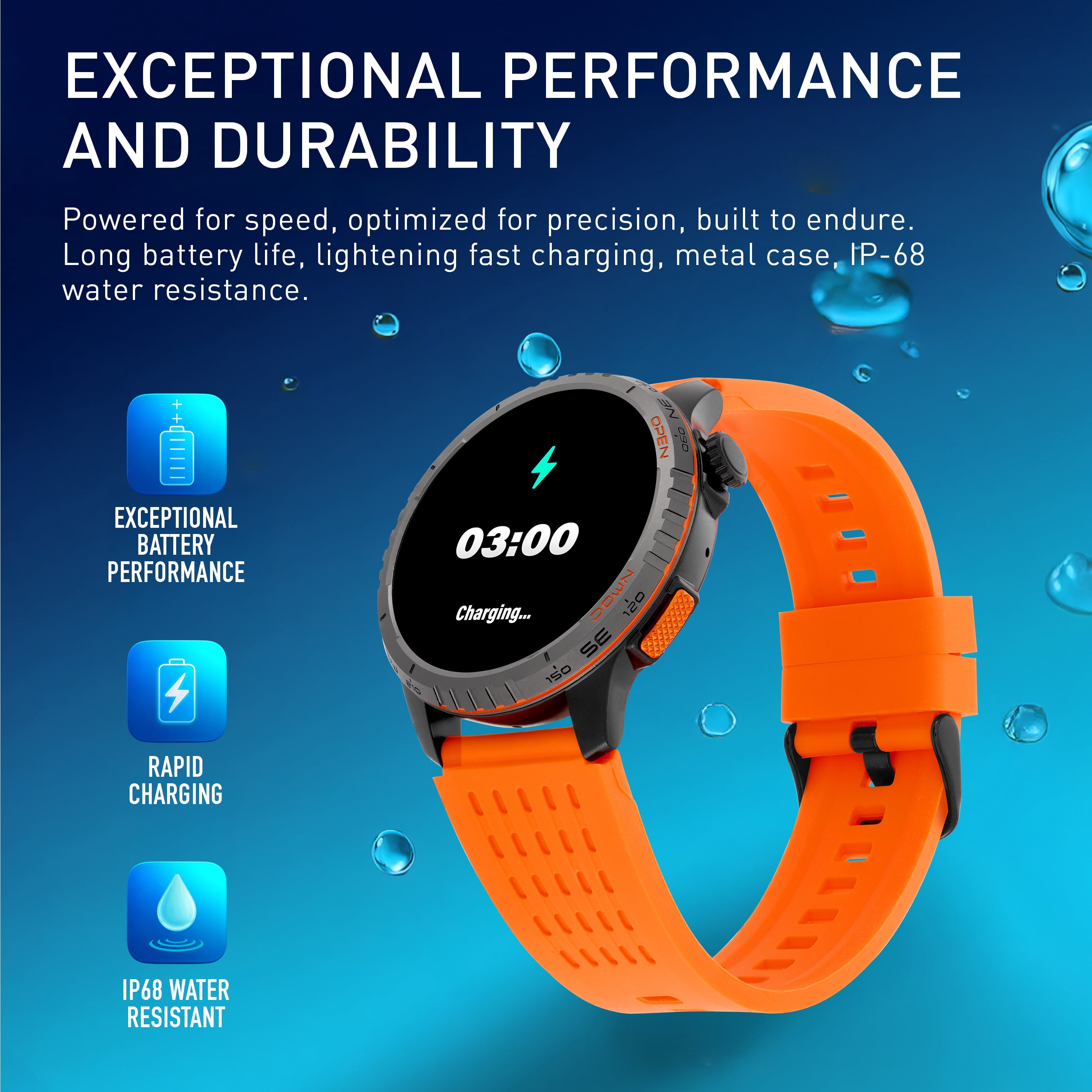 WITHit Zetta Series Smartwatch, 1.43" Full Touch Amoled Screen, Unisex