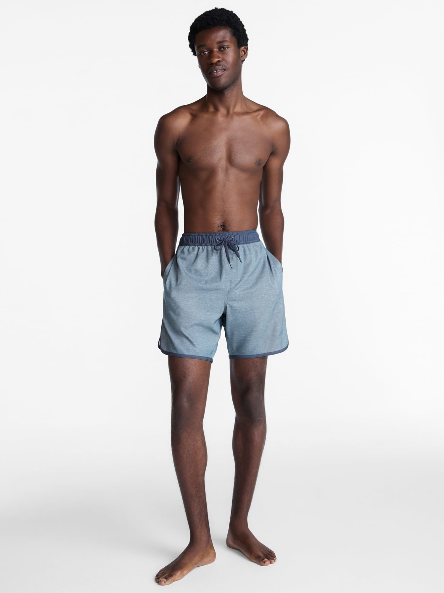 George Men's Dolphin Hem Shorts, 7" Inseam, Sizes S-3XL