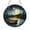 Acrylic 3.5 Inch, variant on Night Sky Stained Glass Style Suncatcher Window Hanging Decor, Celestial Glass Art Panel with Moon, Stars, and Reflecting Lake, Round Decorative Sun Catcher Window Ornament Gift Idea