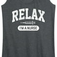 thumbnail image 3 of Instant Message - Relax I'm A Nurse - Women's Racerback Tank Top, 3 of 6