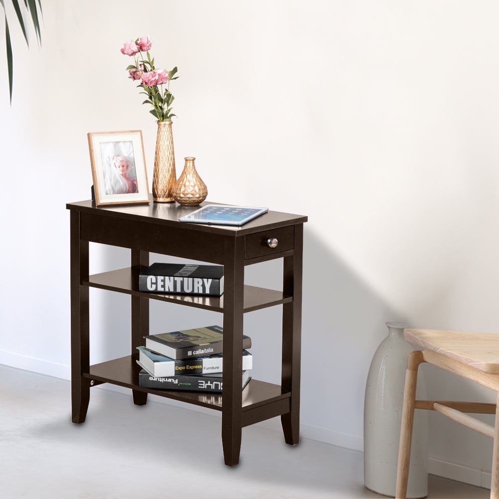 Lowestbest 2-Tier Sofa End Table, Simple Irregular End Table, Narrow Tiered Side Table Lowestbest 2-Tier Sofa End Table, Simple Irregular End Table, Narrow Tiered Side Table