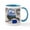 White/Blue Inside, variant on CafePress - Alaskamap28 Mugs - 11 oz Ceramic Mug - Novelty Coffee Tea Cup