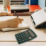 آلة حاسبة أساسية ذات وظيفة قياسية Esulomp، آلة حاسبة لسطح المكتب للأرقام مع شاشة Lcd كبيرة وزر حساس، آلة حاسبة لسطح المكتب للمكتب والمنزل والمدرسة (أسود)