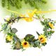 thumbnail image 2 of 1 pieza de corona de arte floral con estilo aro para la cabeza, accesorio para el cabello para tomar fotos, para niñas, mujeres, novias, 2 of 5