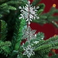 thumbnail image 4 of Christmas Ornaments for Christmas Tree Decorations,Acrylic Snowflake and Icicle Ornaments for Winter Wonderland Holiday Home Decor,Xmas Tree Party Supplies for Indoor New Year Decorations, 4 of 4