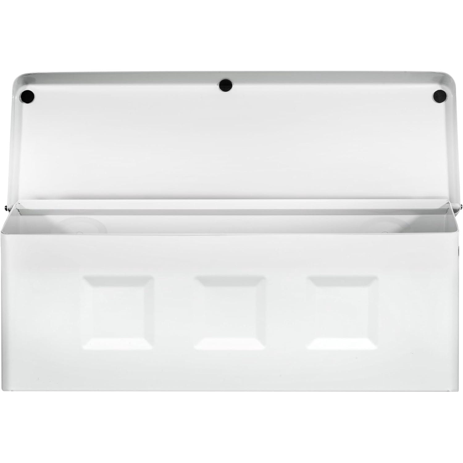 Architectural Mailboxes Wayland Galvanized Steel Wall Mount Mailbox, 2689W-10, White, Small Capacity