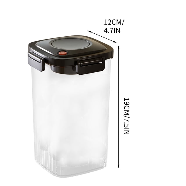 Bdday Dorm Storage Vacuum Sealed Jar for Miscellaneous Grain Storage Kitchen Food Plastic Transparent Storage and Storage Jar -Proof Sealed Box for Five Grains Rice Container