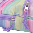 thumbnail image 3 of PEN+GEAR BACKPACK SHAPE 2 ZIPPER COMPARTMENTS PENCIL CASE, WATERCOLOR, 3 of 6