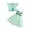 Green-05, variant on Owordtank Toddler Girls 2 Piece Outfits Tulle Cute Camisole Dress with Flutter Sleeve Eyelets Cardigan Set Summer Clothes