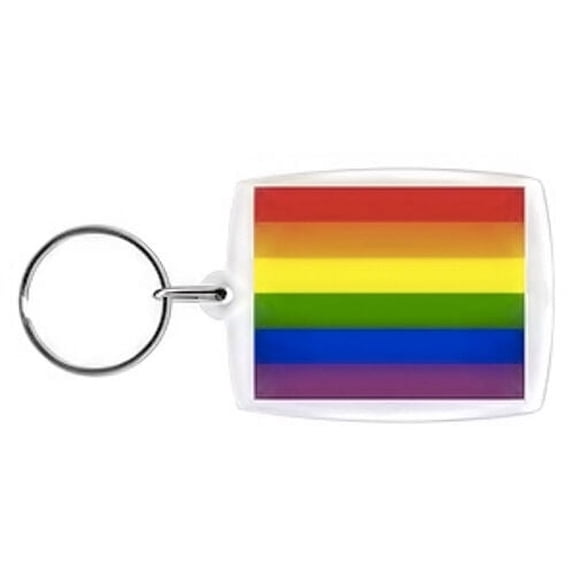 LGBT Rainbow Flag Keychain - LGBT Gay and Lesbian Pride - Rainbow Accessories