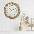thumbnail image 4 of Presentime & Co. Farmhouse Series, Rustic Woven Clock, 12.6 inch, Natural Woven Water Hyacinth/Sea Grass. Wall Sculpture, Wall Art and Timepiece for Home Decoration/Wall Decoration/Farmhouse Décor, 4 of 5