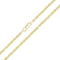 thumbnail image 4 of 14k Yellow Gold Solid Diamond Cut Rope Chain Necklace 16" 2.5mm - 16", 4 of 6