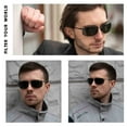 thumbnail image 4 of JIM HALO Sport Sunglasses for Men Women TR90 Rimless Frame for Running Fishing Cycling Driving Grey, 4 of 6