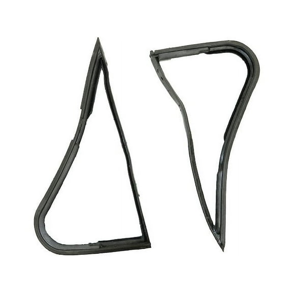 Vent Window Weatherstrip 2 Piece Set - Compatible with 1967 - 1972 Ford F-350 1968 1969 1970 1971