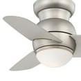 thumbnail image 3 of Ceiling Fan With Light Kit In Traditional Style 11 Inches Tall By 26 Inches Wide-White Finish-White Blade Color Minka Aire Fans F510l-Wh, 3 of 5