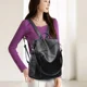thumbnail image 5 of Mochilas de moda con bolsillos con solapa sólida 2024, bolsos sencillos de PU de alta calidad para mujeres, mochilas con compartimentos interiores de gran capacidad, 5 of 5