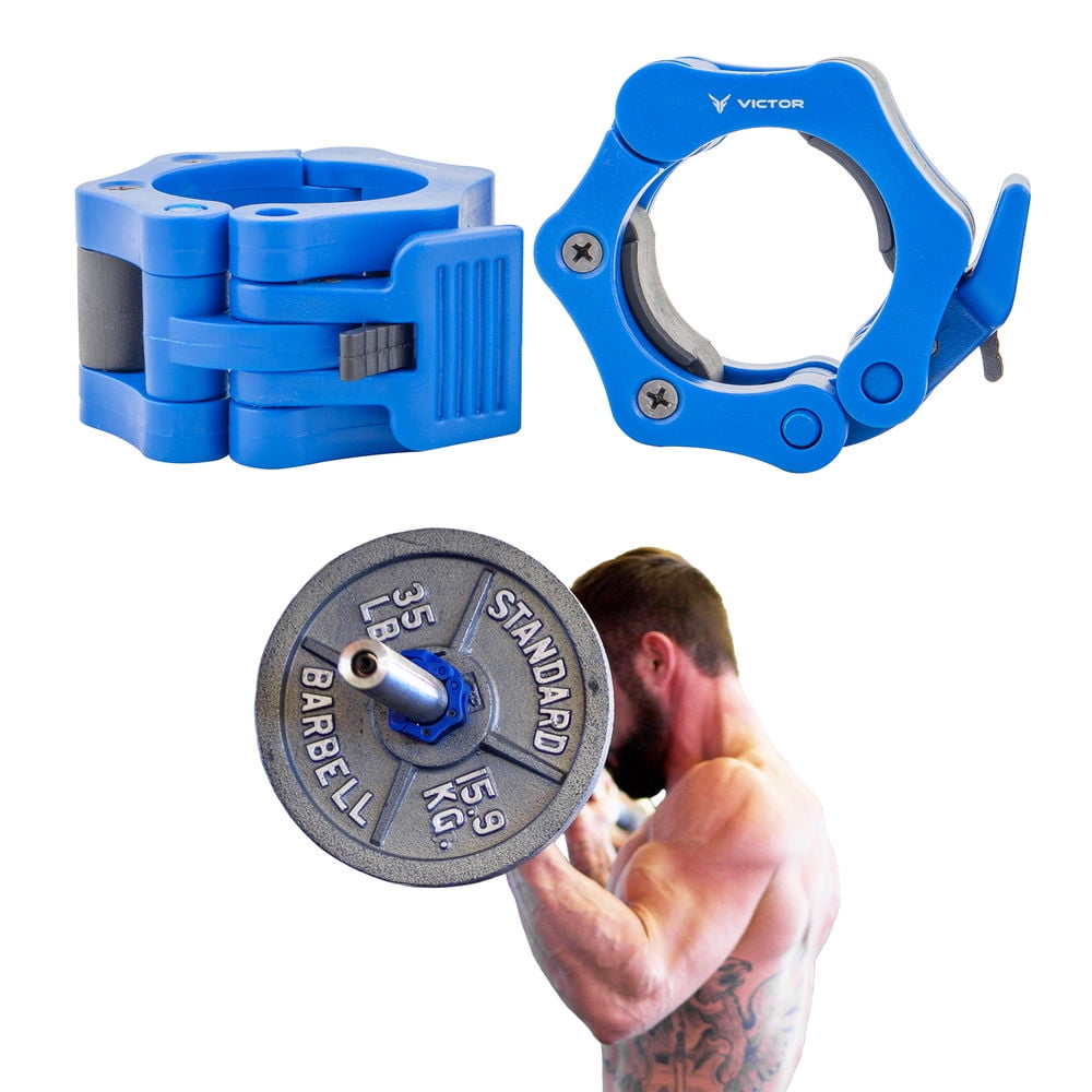 Victor.Fitness LiftLocks2 (Blue) Blue, Set of 2 Quick Release Lock