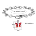 thumbnail image 3 of Crystal Butterfly Cremation Jewelry Urn Bracelet for Ashes Memorial Lockets Pendant Funeral Keepsake Jewelry for Ashes, 3 of 5