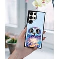 thumbnail image 5 of WIRESTER Shockproof Soft Rubber Cover Case for Samsung Galaxy S25 Ultra 6.8" 2025, Blue Owl On Light Blue Background, 5 of 5