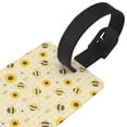 thumbnail image 3 of Sikiie Sunflowers Bee Luggage Tags Privacy Cover ID Label Suitcase Tags Identifiers For School Bags,Suitcases, 3 of 7