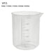 thumbnail image 2 of Paquete de 5 tazas de medición Wosthever transparentes 500 ml 250 ml 150 ml 100 ml 50 ml, 2 of 6