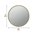 thumbnail image 4 of Mirror with Round Metal Frame and Ring Holder, Brass- Saltoro Sherpi, 4 of 6