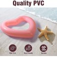 thumbnail image 3 of Inflatable Swim Rings, 47.3" X 39.4" Heart Shaped Swimming Pool Float Loungers Gift, 3 of 5