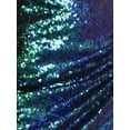 thumbnail image 5 of Hot Womens Short Ruched Tulip Hem Body Con Sequin Club Pencil Mini Skirt, 5 of 6