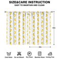 thumbnail image 1 of Nursery Curtains Boys Girls Kids Banana Plush Dance Print Pattern Window Drapes for Living Bedroom Playroom Room Decor Rod Pocket 42x63 Inch 2 Panels, 1 of 1