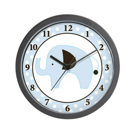 Elephant Clock - CafePress - Blue Elephant - Unique Decorative 10