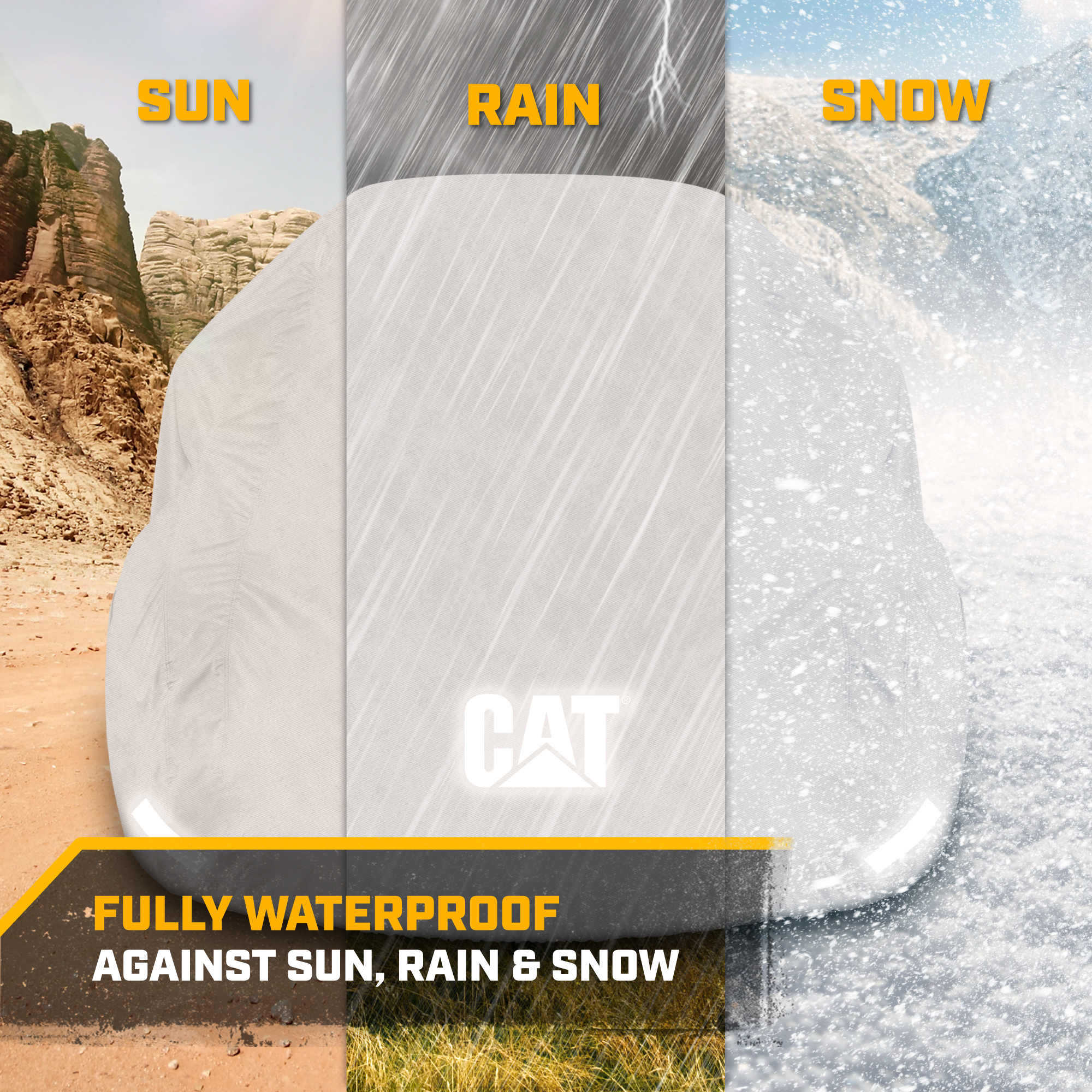 Cat® Ultimate Tyvek Car Cover - Enhanced Airflow Breathable Plus All Weather Waterproof Car Cover