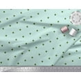 thumbnail image 3 of Soimoi Green polyester Crepe Fabric Polka Dots Printed Craft Fabric by the Yard 52 Inch Wide, 3 of 3