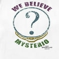thumbnail image 2 of Women's Marvel Spider-Man: No Way Home We Believe Mysterio Distressed  Graphic Tee White Large, 2 of 4