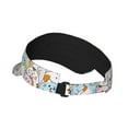 thumbnail image 3 of PAYOHTO Cute Colorful Cat Cartoon Sun Visor Ponytail Tennis Hat for Teen Women Breathable Polyester Sun Golf Cap for Men Outdoor Sports Visors Hats for Summer, 3 of 8