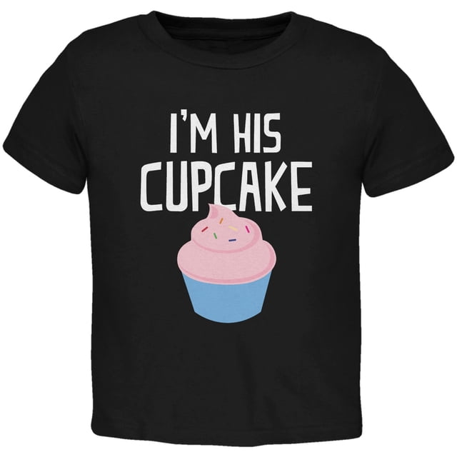 I'm His Cupcake Black Toddler T-Shirt