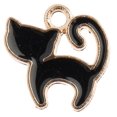 thumbnail image 2 of 32640464-18 JOHN BEAD SWEET PETITE CHARM KITTY CAT BLACK 10PC, 2 of 2