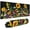 Sunflowers on Black Background, variant on XL Large Cute Mouse Pad, Extended Sunflower Gaming Mousepad, Non-slip Waterproof Long Floral Mousepad Desk Mat for Laptop, Keyboard and Computer for Gifts Decor Women Office, (Colorful, 31.5*11.8 In)