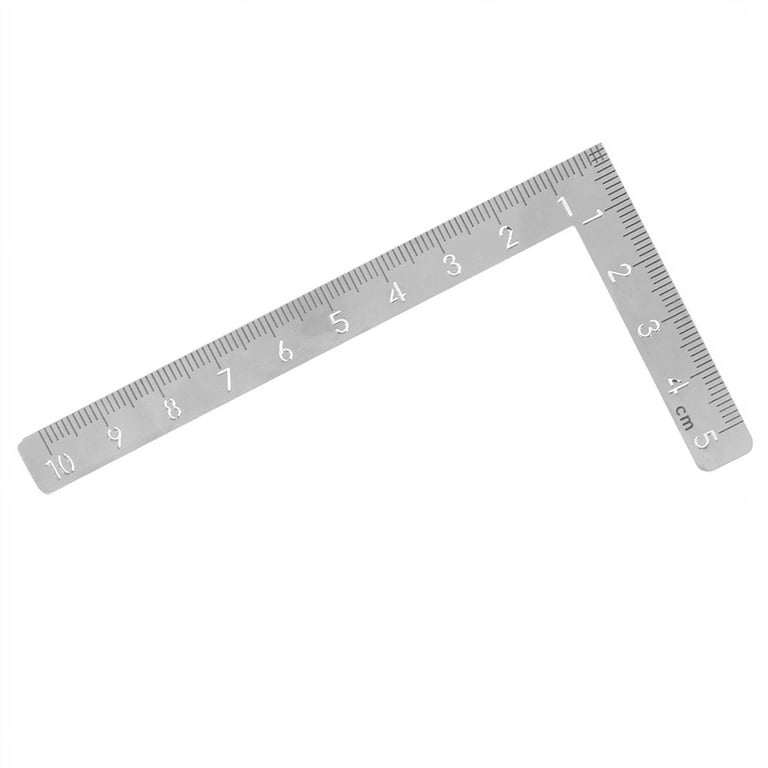 Mini Square 10X5cm 90 Degree Stainless Steel Angle Ruler Small Turning  Ruler Woodworking