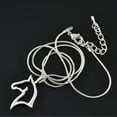 thumbnail image 2 of Horse Silhouette Silver Graceful Necklace Pendant on Snake Chain for Woman, 2 of 4