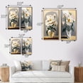 thumbnail image 4 of Designart "White Blossoming Flowers Still Life I" Floral Framed Wall Art Set Of 2 - Traditional White Framed Wall Art Set Of 2, 4 of 6