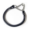 thumbnail image 1 of Auburn Leathercrafters Collier pour Chien Martingale en Cuir Roulé - 20 - Noir, 1 of 4