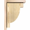 thumbnail image 3 of 6"W x 10"D x 14"H Alpine Rough Sawn Corbel w/Backplate, Douglas Fir, 3 of 9