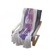 thumbnail image 4 of Live Laugh Love Soft Flannel Fleece Blanket, Wise and Happy Life Message on Watercolor Paintbrush Effects Print, Cozy Plush for Indoor and Outdoor Use, 50" x 70", Purple White Pink, by Ambesonne, 4 of 6